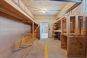 View of storage area