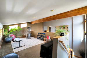 Workout room with baseboards