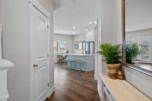 Hardwood floors throughout the entire home