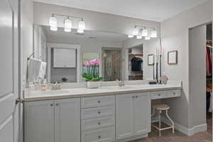 designated area for makeup