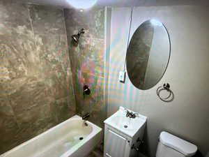 3 bedrooms Full bathroom featuring vanity and shower / bath combination