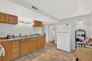 Basement apartment kitchen