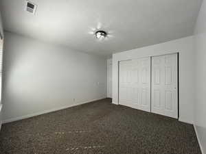 Bedroom south View & closet.