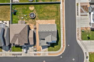 Aerial view of residential area