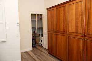 Plenty of cabinets in laundry room and storage room as well.