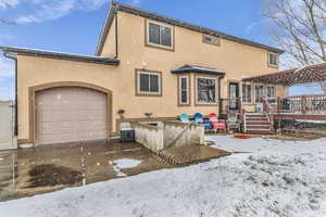 Walk-out basement with drive through garage