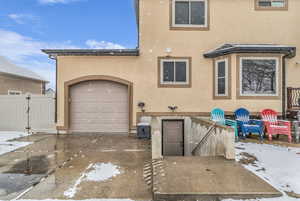 Walk-out basement with drive through garage