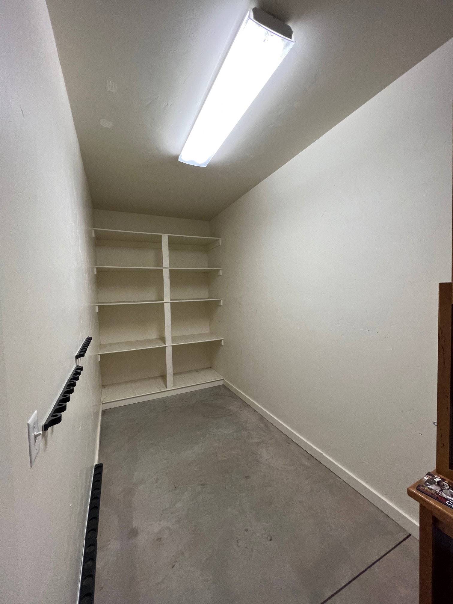 View of lockable spacious owners closet