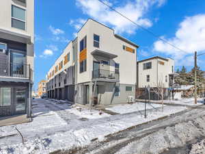 Snow covered property