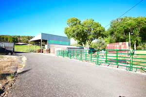 View of street featuring an exterior structure