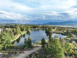 Water view with a mountain backdrop