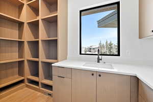 Interior space with a sink