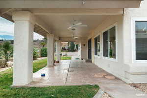 Large covered patio to enjoy the views