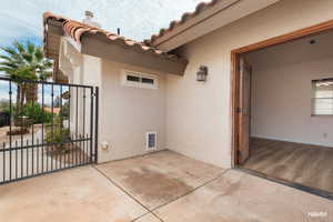 View of principle bedroom patio