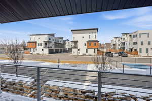 Balcony with a residential view