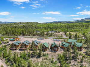 Bird's eye view of mountains