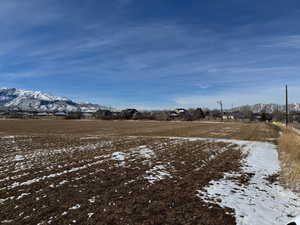 View of road with a mountain view