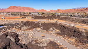 Mountain view featuring nearby suburban area