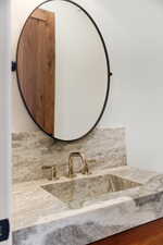 Bathroom featuring vanity