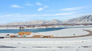 Water view featuring a mountain backdrop
