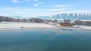 Water view featuring mountains