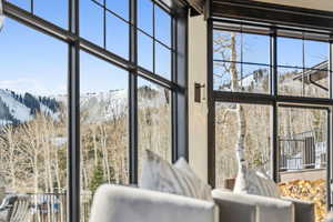 Detailed view of mountains