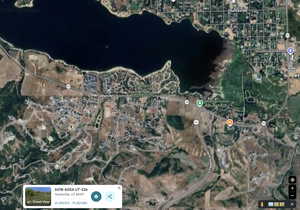 Aerial map of property and surrounding area