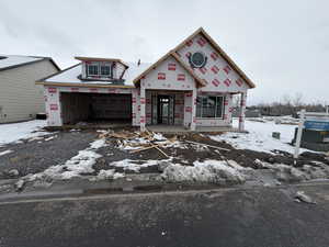 View of unfinished property