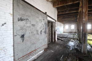 Misc room featuring a barn door