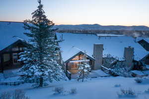 Water view with a mountain backdrop