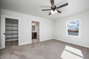 Primary Bedroom w/ bathroom and walk in closet