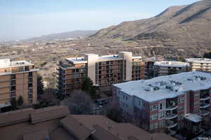 View of city featuring a mountainous background