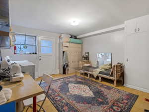 Office with separate washer and dryer