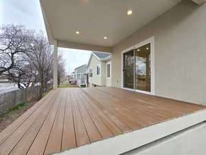 View of deck