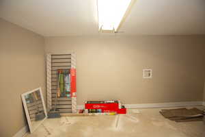 Basement storage room