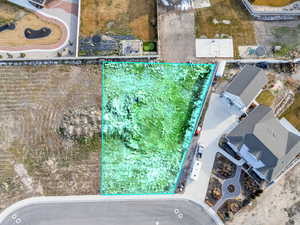 View of property location with property parcel outlined