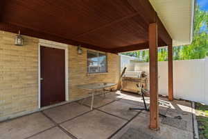 View of patio / terrace with grilling area