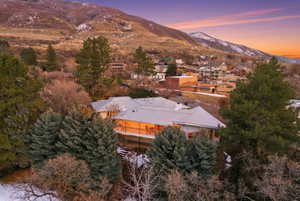 View from Back at Sunset