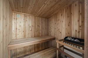 View of relaxing sauna