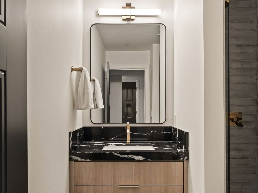 Bathroom featuring vanity