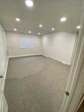 Basement Family Room. That's not a spot. I got carried away with eraser deleting packing boxes using AI.