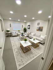 AI Basement Family Room to show possibilities.