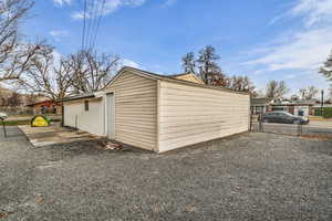 Garage featuring a gate