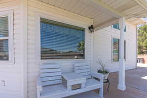 View of back porch area.