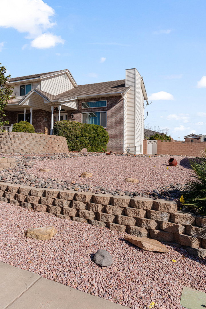 There is a very large side/front yard adding distance and privacy from the street and neighbors.