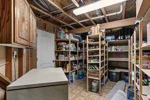 View of storage area