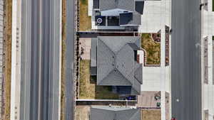 Aerial view of single family home located at 3281 S 2410 W, Syracuse, UT