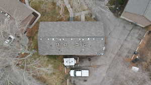 Aerial view of property and surrounding area