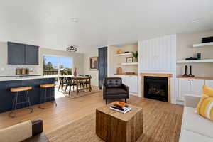 Gas fireplace from Hearth and Home