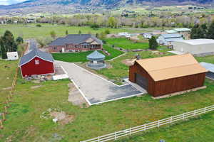 Bird's eye view of mountains
